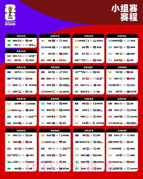 2026世界杯完整赛程最新全程直播免费观看